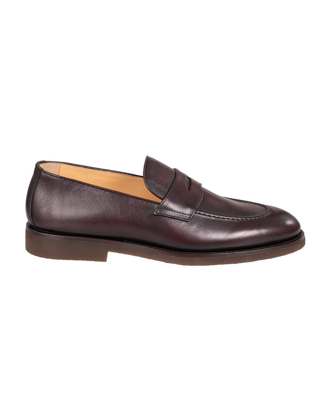 shop BRUNELLO CUCINELLI  Mocassino: Brunello Cucinelli mocassini in pelle.
Fodera in pelle.
Suola in cuoio.
Battistrada in gomma TPU.
Composizione: 100% VERA PELLE.
Made in Italy.. MZUODEE705-C4235 number 860707